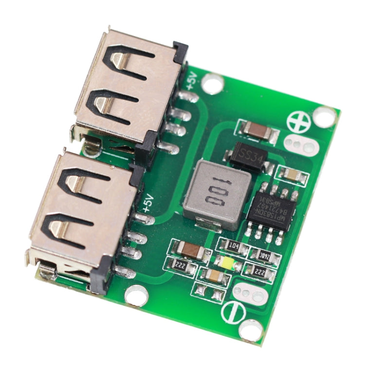 Modulo di ricarica del regolatore buck con doppia uscita USB da 9 V / 12 V / 24 V a 5 V 3 A DC-DC