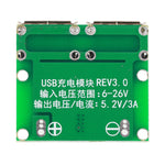 Modulo regolatore buck DC-DC con doppia uscita USB 5V 3A