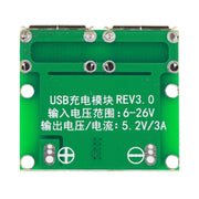 Modulo di ricarica del regolatore buck con doppia uscita USB da 9 V / 12 V / 24 V a 5 V 3 A DC-DC