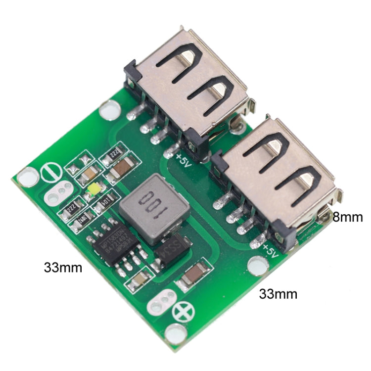 Modulo regolatore buck DC-DC con doppia uscita USB 5V 3A