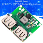 Modulo regolatore buck DC-DC con doppia uscita USB 5V 3A