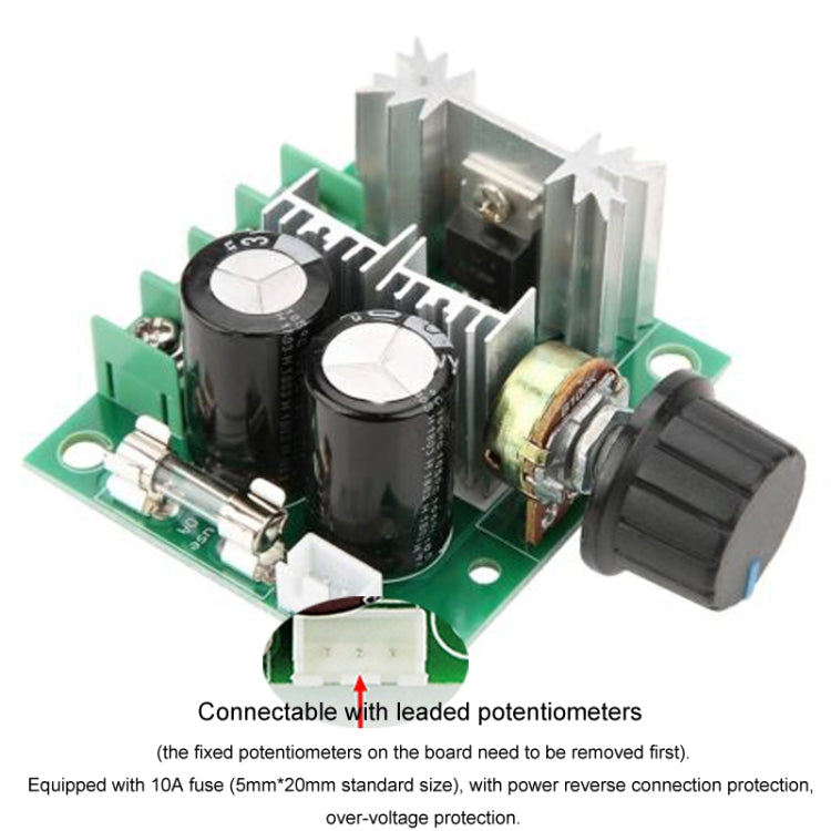 Regolatore di velocità PWM per motore CC 12V-40V 10A