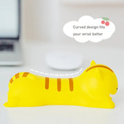 Tappetino per mouse in memory foam con decompressione Simpatico poggiapolsi per mouse da tavolo con cuscino per la mano, Cat, Pig, Rabbit, Shiba Inu