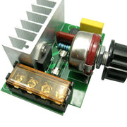 Regolatore di tensione elettronico SCR, dimmer, regolazione della velocità, regolazione della temperatura, con alloggiamento del fusibile
