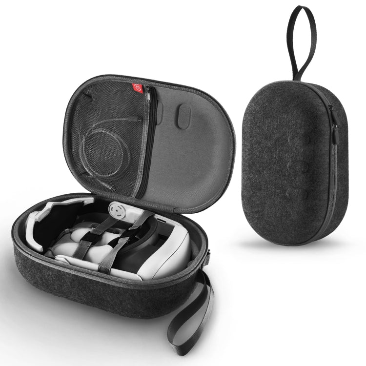Custodia portatile per Meta Quest 3 VR, nera e grigia