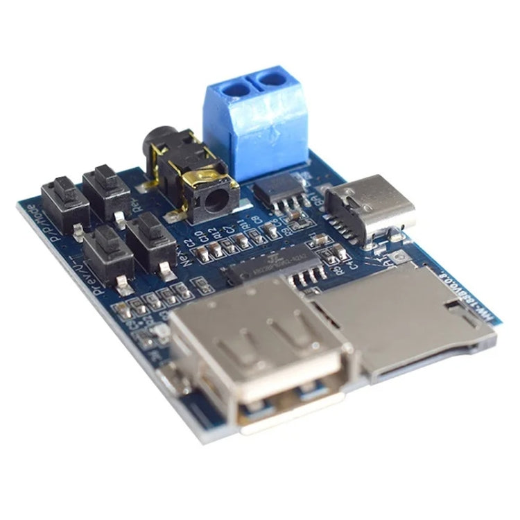 Scheda decodifica MP3 con amplificatore e porta Micro USB