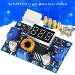 Modulo alimentazione regolabile DC-DC 5A 75W con voltmetro