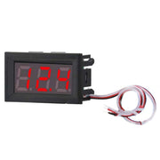 Terminale voltmetro CC a 3 fili 0V-30V Accessori voltmetro digitale LED da 0,56 pollici Protezione connessione inversa, Red, Blue, Green