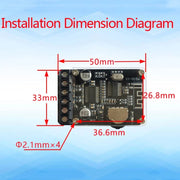 XY-P15W 10W/15W/20W Scheda amplificatore stereo Bluetooth Modulo amplificatore digitale 12V/24V, Bare Plate, With Shell