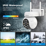 Telecamera IP PTZ Wireless 5MP con Allarme e Visione Notturna