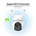 Telecamera IP PTZ Wireless 5MP con Allarme e Visione Notturna