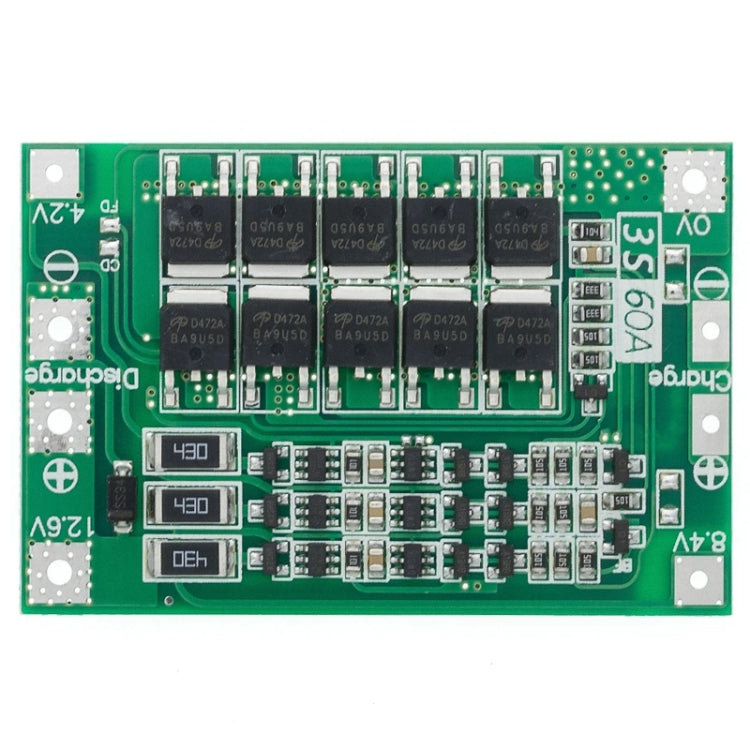 Scheda di protezione caricabatteria agli ioni di litio 3S 11,1 V 12,6 V 60 A 18650, 3S 11.1V 12.6V 60A (Balanced), 3S 11.1V 12.6V 60A (Enhanced)