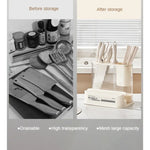 Tagliere portacoltelli da cucina in stile crema, Pot Lid Rack, Knife Rack, 2 In 1