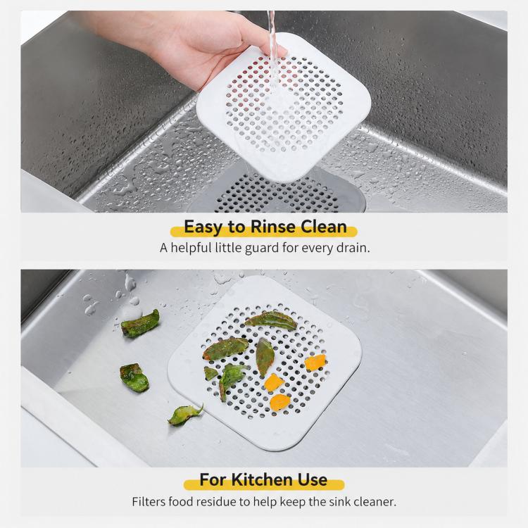 Tappetino di scarico a pavimento con ventosa Cucina Bagno Filtro anti-intasamento Tappi di scarico a pavimento per fogna