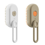 Strumento per la pulizia della spazzola per toelettatura vaporosa ricaricabile del pettine elettrico per animali domestici, Handle White, Handle Coffee