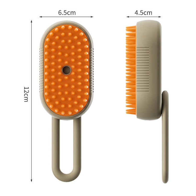 Strumento per la pulizia della spazzola per toelettatura vaporosa ricaricabile del pettine elettrico per animali domestici, Handle White, Handle Coffee