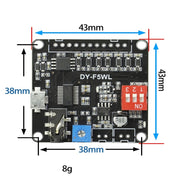 Modulo audio personalizzato con controllo della riproduzione vocale MP3 da 5 W e archiviazione da 32 M, F5WL
