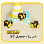Giocattoli motorizzati Bee Cats Gatti intelligenti che prendono in giro il passeggino giocattolo per animali domestici, 60 x 53 x 38mm
