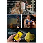 Clip multifunzionale con luce LED per smartphone compatibili