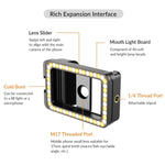Clip multifunzionale con luce LED per smartphone compatibili