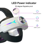 Cuffie pieghevoli RGB ricaricabili per Meta Quest 3