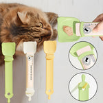 Mangiatoia per gatti Spremiagrumi per gatti Snack per animali domestici Cucchiaio per carne macinata, Orange, Green, Beige