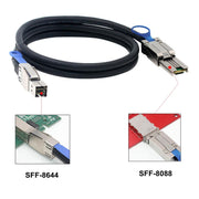 Cavo per disco rigido esterno Mini SAS HD SFF-8644 a 8088 26P Server, 1m, 2m