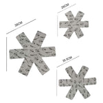 Set di cuscinetti protettivi per fondo in feltro termoisolante antiscottatura, in tessuto non tessuto, 3pcs /Set 26+35.5+38cm