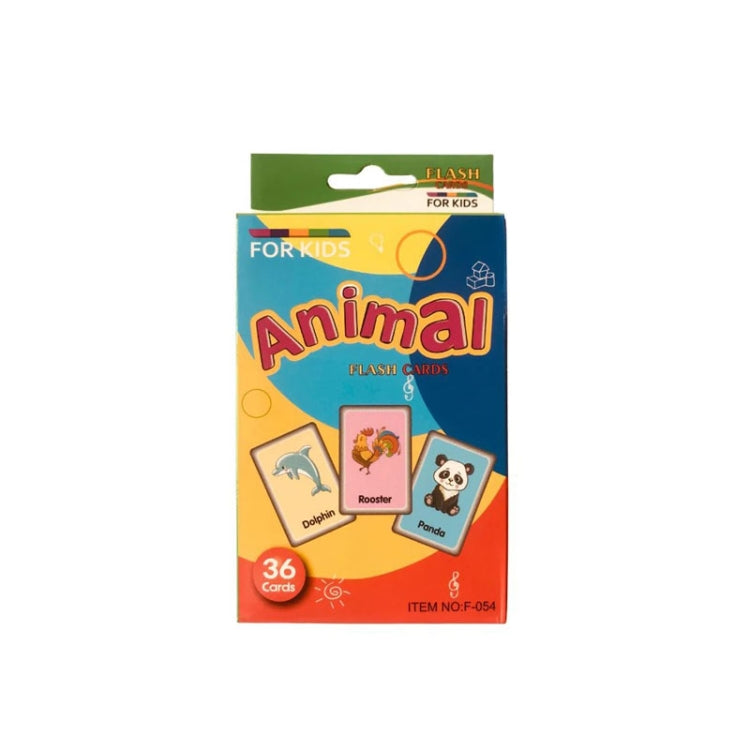 36 pezzi/scatola Carte di parole inglesi per l'apprendimento precoce dell'Illuminazione dei bambini, C1 Animal, C2 Shape, C3 Color, C4 Time, C5 Fruit, C6 Body Part, C7 Vegetable, C8 Food And Drink