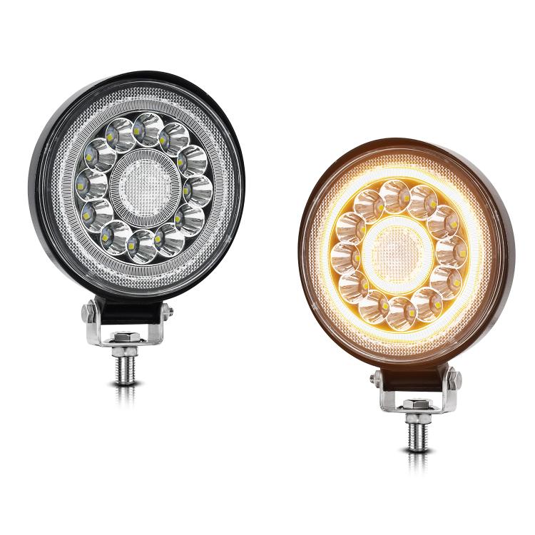 Luce da lavoro Angel Eye a doppio cerchio, rotonda, mista, luminosa, da 4 pollici, D0102