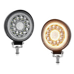 Luce da lavoro Angel Eye a doppio cerchio, rotonda, mista, luminosa, da 4 pollici, D0102
