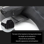 Cuscino di supporto in memory foam per seggiolino auto, Black Headrest, Coffee Headrest, Black Waist Support, Coffee Waist Support