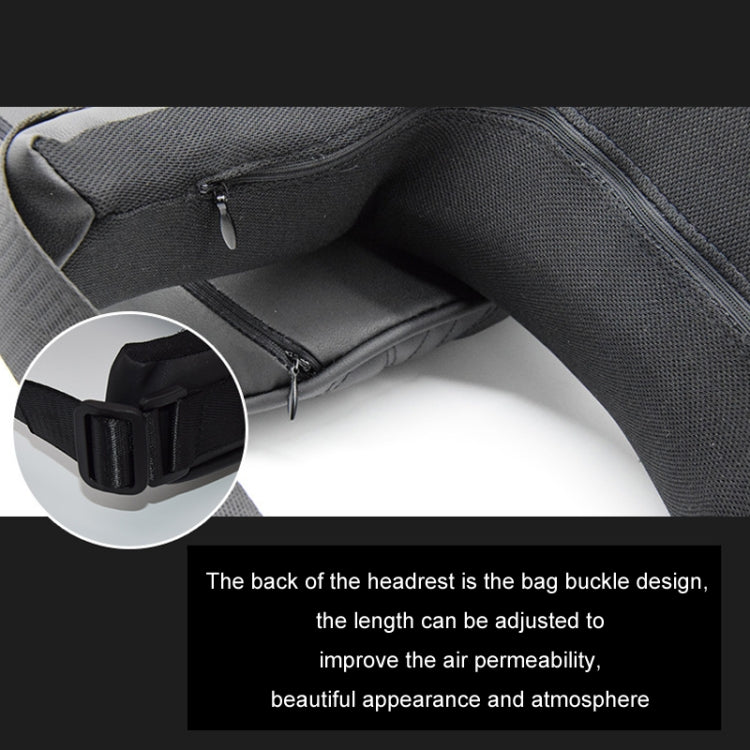 Cuscino di supporto in memory foam per seggiolino auto, Black Headrest, Coffee Headrest, Black Waist Support, Coffee Waist Support