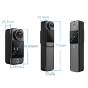 Telecamera per pollice con registrazione di guida impermeabile per esterni con video notturno HD 4K/30FPS 5G/2.4G HD, Standard Black, Standard White, Battery Black, Battery White