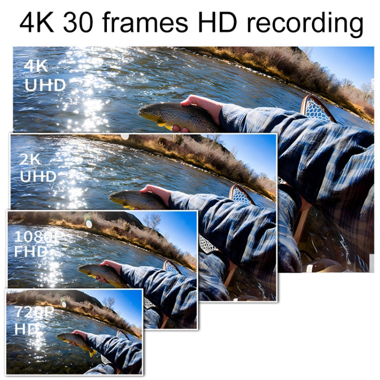 Telecamera per guida impermeabile 4K 30FPS Wi-Fi 5G/2.4G