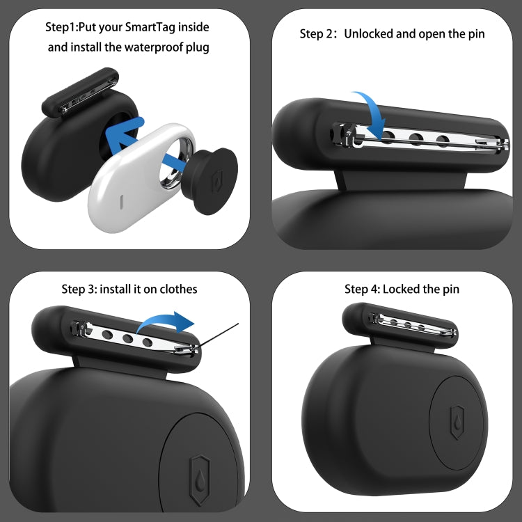 Per Samsung Galaxy SmartTag 2 Pin Custodia protettiva in silicone Localizzatore Pin Life Custodia impermeabile
