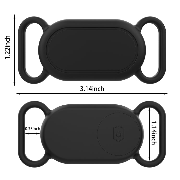 Per Samsung Galaxy SmartTag 2 Custodia protettiva impermeabile in silicone per animali domestici