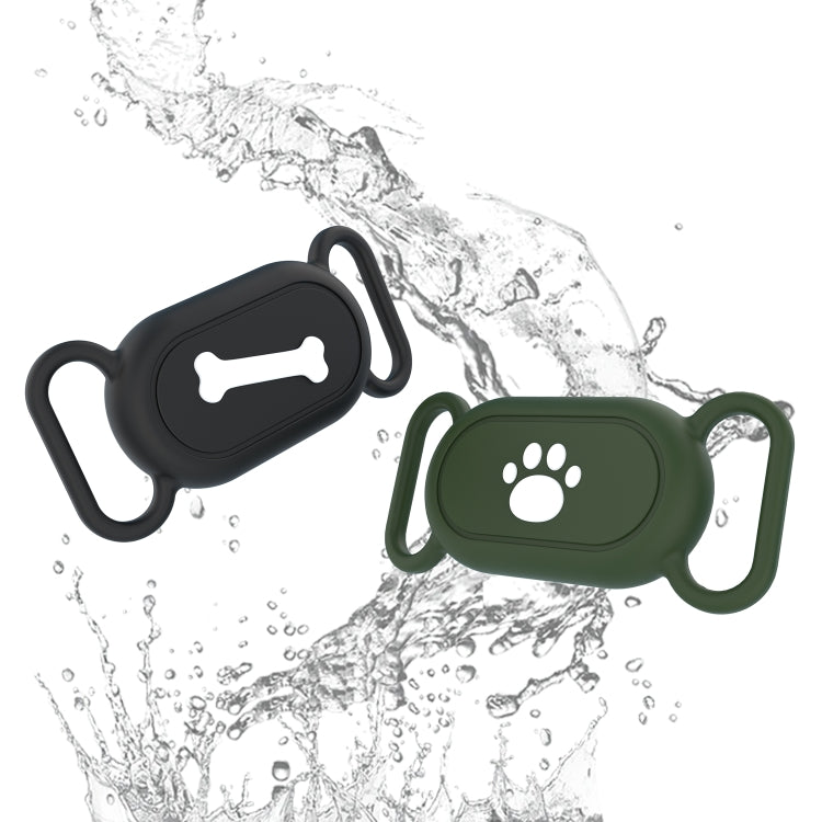 Custodia protettiva in silicone impermeabile per Samsung Galaxy SmartTag 2 Pet Life, Black Cat Claw, Black Bone, Pink Cat Claw, Pink Bone, Deep Blue Cat Claw, Deep Blue Bone