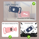 Custodia protettiva in silicone impermeabile per Samsung Galaxy SmartTag 2 Pet Life, Black Cat Claw, Black Bone, Pink Cat Claw, Pink Bone, Deep Blue Cat Claw, Deep Blue Bone