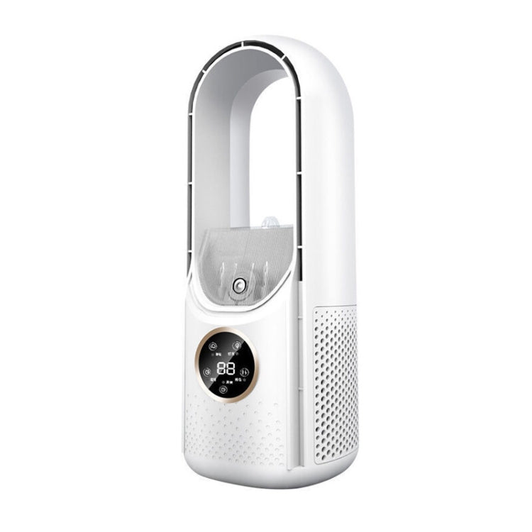 Ventilatore elettrico per umidificazione senza lama da scrivania a sei marce regolabile con funzione di temporizzazione della luce a LED