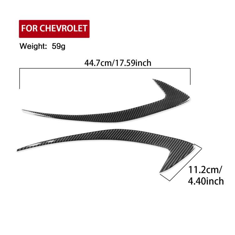 Per Chevrolet Malibu 2016-2024 2 pezzi/set adesivo per sopracciglia fari guida a sinistra
