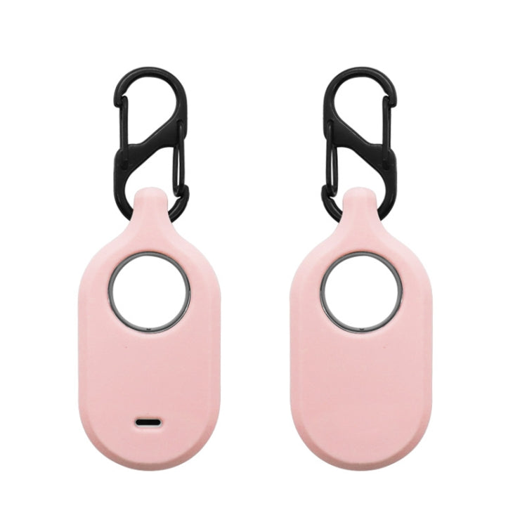 Per Samsung Galaxy SmartTag2 con custodia protettiva in silicone con portachiavi, S Buckle Pink, S Buckle Deep Blue, S Buckle Black, D Buckle Pink, D Buckle Deep Blue, D Buckle Black, Round Buckle Pink, Round Buckle Deep Blue, Round Buckle Black