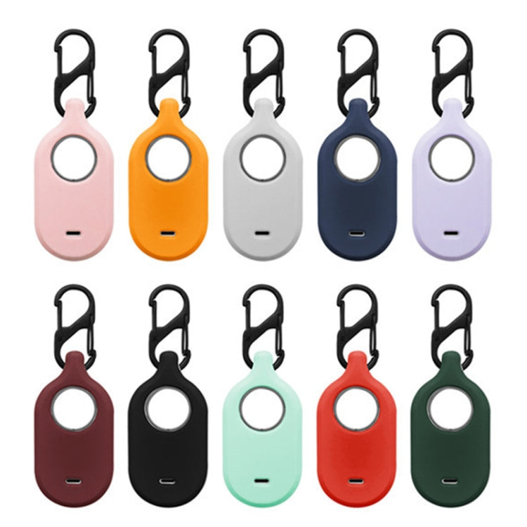 Per Samsung Galaxy SmartTag2 con custodia protettiva in silicone con portachiavi, S Buckle Pink, S Buckle Deep Blue, S Buckle Black, D Buckle Pink, D Buckle Deep Blue, D Buckle Black, Round Buckle Pink, Round Buckle Deep Blue, Round Buckle Black