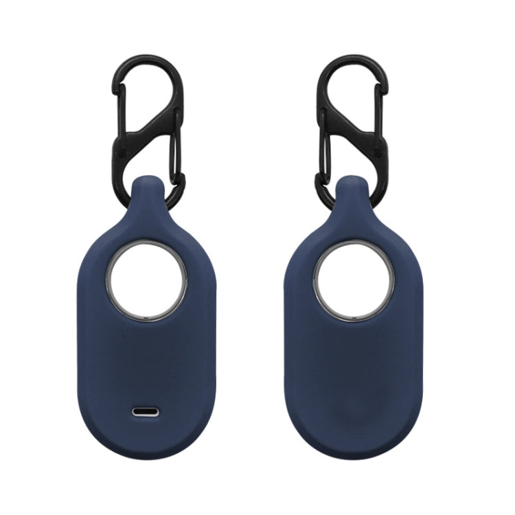 Per Samsung Galaxy SmartTag2 con custodia protettiva in silicone con portachiavi, S Buckle Pink, S Buckle Deep Blue, S Buckle Black, D Buckle Pink, D Buckle Deep Blue, D Buckle Black, Round Buckle Pink, Round Buckle Deep Blue, Round Buckle Black