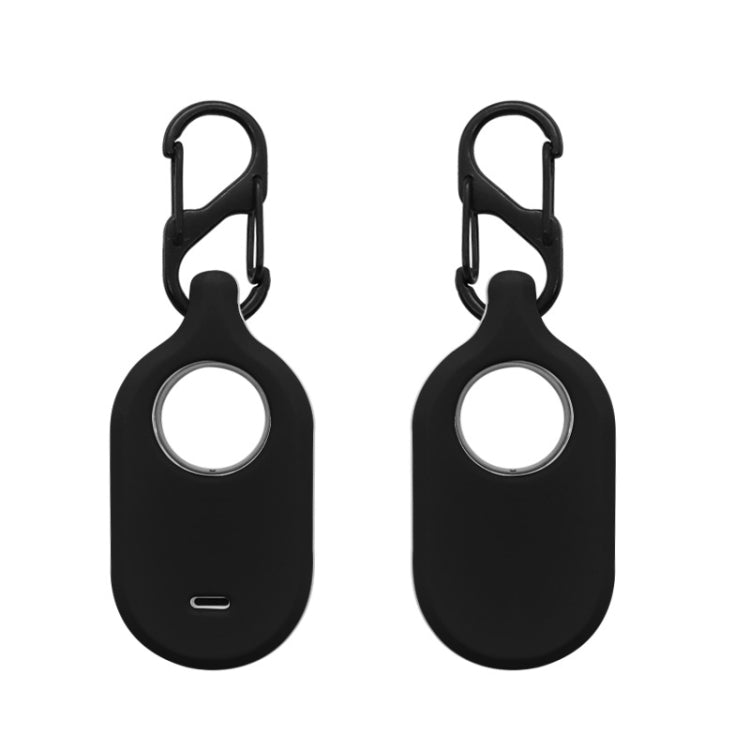 Per Samsung Galaxy SmartTag2 con custodia protettiva in silicone con portachiavi, S Buckle Pink, S Buckle Deep Blue, S Buckle Black, D Buckle Pink, D Buckle Deep Blue, D Buckle Black, Round Buckle Pink, Round Buckle Deep Blue, Round Buckle Black