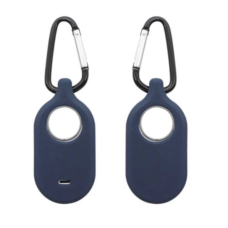 Per Samsung Galaxy SmartTag2 con custodia protettiva in silicone con portachiavi, S Buckle Pink, S Buckle Deep Blue, S Buckle Black, D Buckle Pink, D Buckle Deep Blue, D Buckle Black, Round Buckle Pink, Round Buckle Deep Blue, Round Buckle Black