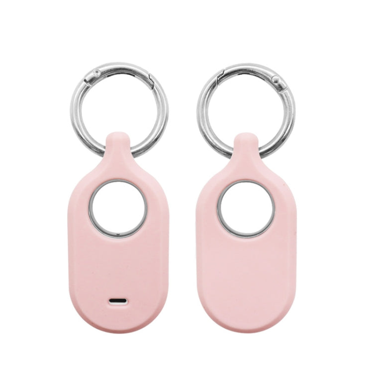 Per Samsung Galaxy SmartTag2 con custodia protettiva in silicone con portachiavi, S Buckle Pink, S Buckle Deep Blue, S Buckle Black, D Buckle Pink, D Buckle Deep Blue, D Buckle Black, Round Buckle Pink, Round Buckle Deep Blue, Round Buckle Black