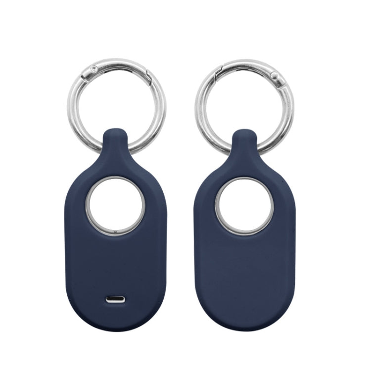 Per Samsung Galaxy SmartTag2 con custodia protettiva in silicone con portachiavi, S Buckle Pink, S Buckle Deep Blue, S Buckle Black, D Buckle Pink, D Buckle Deep Blue, D Buckle Black, Round Buckle Pink, Round Buckle Deep Blue, Round Buckle Black