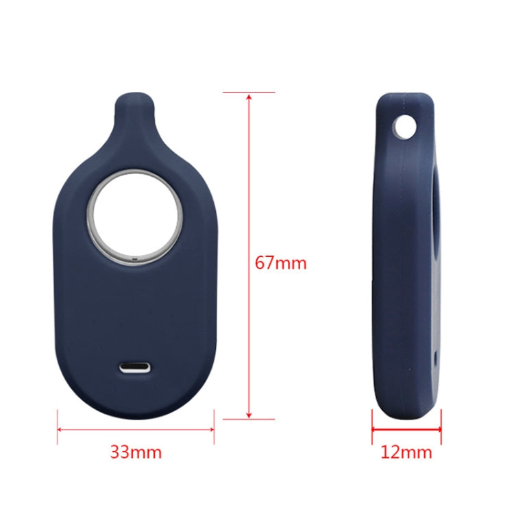 Per Samsung Galaxy SmartTag2 con custodia protettiva in silicone con portachiavi, S Buckle Pink, S Buckle Deep Blue, S Buckle Black, D Buckle Pink, D Buckle Deep Blue, D Buckle Black, Round Buckle Pink, Round Buckle Deep Blue, Round Buckle Black
