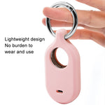 Per Samsung Galaxy SmartTag2 con custodia protettiva in silicone con portachiavi, S Buckle Pink, S Buckle Deep Blue, S Buckle Black, D Buckle Pink, D Buckle Deep Blue, D Buckle Black, Round Buckle Pink, Round Buckle Deep Blue, Round Buckle Black